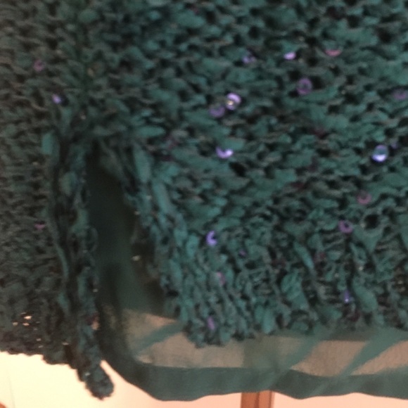 🆕 Apt.9 Green Sparkle Lined Sweater MP - Picture 3 of 4